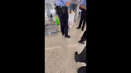 Officers seize power banks form passengers amid ban in China