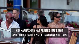 Kim Kardashian gushes over Jeff Bezos and Lauren Sánchez's 'magical' wedding