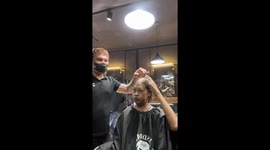 Emotional moment woman, 27, has head shaved in battle with Hodgkin’s Lymphoma