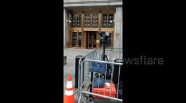 US: Britney Spears supporters at the courthouse where the Diddy trial is taking place