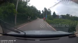 School-run mother carries on riding when daughter falls from the back of bicycle
