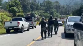 Dozens of militants attack security base in southern Thailand