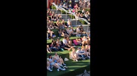 Londoners soak up the sun as they enjoy watching movies outdoors during heatwave