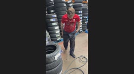 New Guy Puts Shoes in Sticky Tires