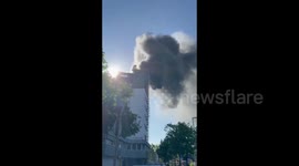 Berlin: Fire At Under Construction High-Rise / 1