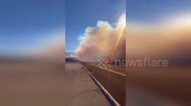 US: Lake Fire Explodes To 478 Acres As Crews Battle Flames And Wind In San Bernardino County