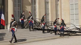 France: Macron welcomes Swiss president at Elysee Palace