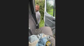 Man's 'wee break' interrupted by mischievous folk's hilarious prank