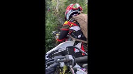 Enduro Ride in the Colombian Mountains and a Funny Fal