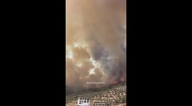 Wildfire Spreads Toward Mountain Above Hatay Mustafa Kemal University