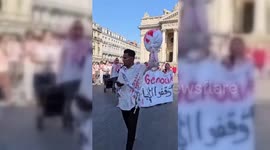 Belgium: Brussels Activists Stage Die-In Protest Against Israeli War in Gaza