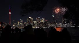Canada: Fireworks light up Toronto skyline as Canada marks 158th birthday