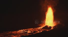 Kilauea Volcano erupting