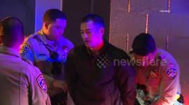 US, Los Angeles: San Gabriel End of High-Speed Motorcycle Pursuit Crash