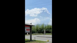 Mount Shinmoedake Erupts in Kagoshima, Japan, Sending Ash Plume Skyward
