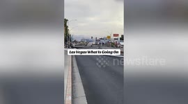 Powerful windstorm topples dozens of power poles across Las Vegas