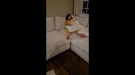 Puppy's First Poop Goes In Grandma's Hand