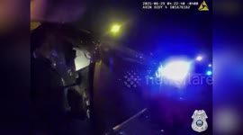 US: Police Rescue Driver From Burning Vehicle After Crash On E Fowler Avenue