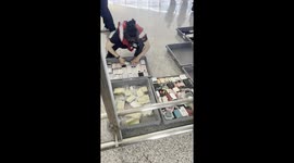 Airport staff display hundreds of seized power banks under new China aviation safety crackdown