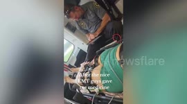 Woman impaled by metal spike while mowing lawn