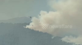 Türkiye: Massive wildfires continue to rage in western Türkiye, evacuations underway (2)