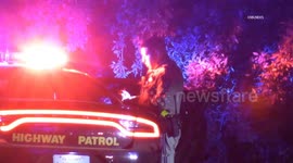 US, Bakersfield: Bakersfield Officer Involved Crash CHP Pursues Fleeing Vehicle Suspect at Large