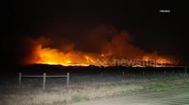 US, Bakersfield: New Cuyama Time-Lapse Madre Fire Grows to 35530 Acres Overnight