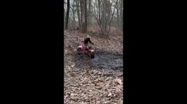 ATC overturns during uphill climb in New Hampshire, USA