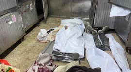 Palestinians bid farewell to relatives killed in Israeli strike on Gaza