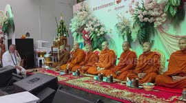 Four-year-old twins have lavish wedding for 'good luck' in Thailand