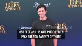 Josh Peck and wife Paige welcome third child