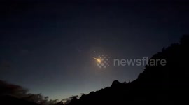 Meteor Breaks Apart In Fiery Streak Across Scotland Night Sky