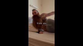 Hairy Man's Hilarious Morning Routine