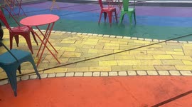 Pride Flag Rainbow Crosswalk Diversity Painting San Francisco 2025