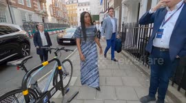 Conservative Party Leader Kemi Badenoch arrives at The Spectator Magazine Summer Party in Westminster, Central London