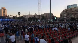 Syria: People gather for the “For Your Eyes, Aleppo” concert in Saadallah al-Jabri Square