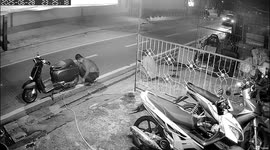 Driver 'distracted by her GPS' hits man repairing his motorcycle