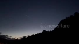 Rare meteor lights up night sky over Glasgow, Scotland