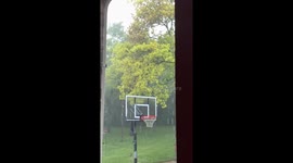 Heavy rain and thunderstorm in Edmond, Oklahoma, USA