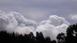Smoke from the Dava wildfires in Lethen, Scotland, UK