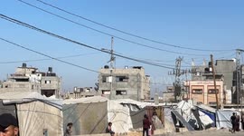 Moment Israeli missile strikes residential building in Gaza's Nuseirat refugee camp
