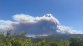 Türkiye: Wildfire breaks out in Latakia city of Syria