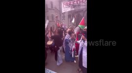 UK: Thousands rallied outside the Royal Courts of Justice to support the application to stop the proscription of Palestine Action coming into effect