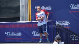 US: Joey Chestnut Wins his 17th Nathan’s Famous Hot Dog Eating Contest