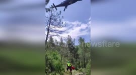 Spain: Woman Injured In Remote Forest Rescued By Helicopter In Spain