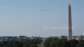 B-2s, F-22s, F-35s Soar Over White House July 4