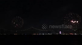 US: Fireworks light up San Francisco Bay for Independence Day