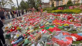 Tributes being left outside Anfield and Dioga Joto’s passing.