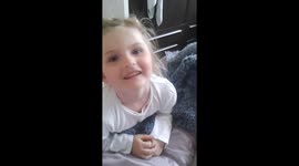 little girl cannot say flip flops