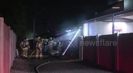 US, Phoenix: Phoenix Townley Avenue Casita Fire